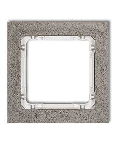 Ramka pojedyncza pion/poziom beton ciemnoszary (spód biały) Karlik DECO 28-0-DRB-1