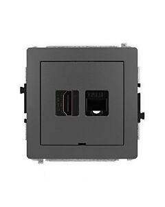 Gniazdo komputerowe, Gniazdo HDMI Karlik 28DGHKBO-45e