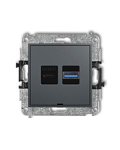 Gniazdo USB Karlik 28ICUSBBO-8
