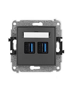 Gniazdo USB Karlik 28IGUSB-6