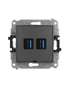 Gniazdo USB Karlik 28MGUSBBO-6