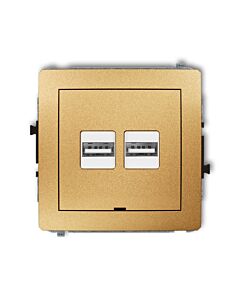 Gniazdo USB Karlik 29DCUSBBO-6