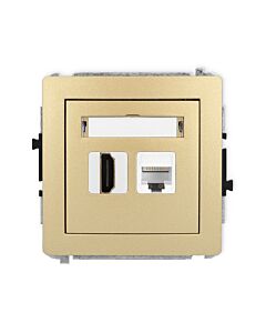 Gniazdo komputerowe, Gniazdo HDMI Karlik 29DGHK-86A