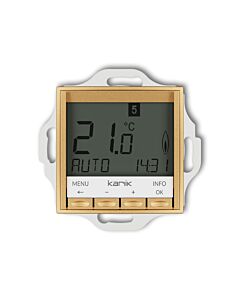 Regulator temperatury tygodniowy (podświetlenie białe) złoty Karlik ICON 29IRT-3.1