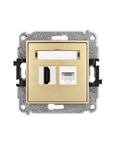 Gniazdo komputerowe, Gniazdo HDMI Karlik 29MGHK-45e