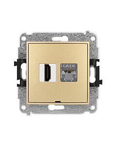 Gniazdo komputerowe, Gniazdo HDMI Karlik 29MGHKBO-46