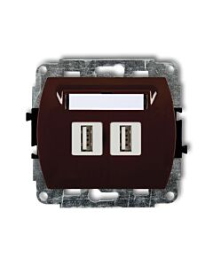 Gniazdo USB Karlik 4GUSB-2