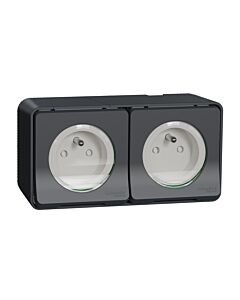 Gniazdo podw&oacute;jne, Gniazdo hermetyczne Schneider Electric MUR36028