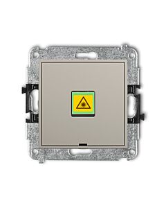 Gniazdo światłowodowe/optyczne pojedyncze taupe Karlik ICON 60IGOPBO-1