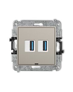 Gniazdo USB Karlik 60IGUSBBO-6