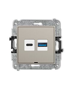 Gniazdo USB Karlik 60MCUSBBO-8