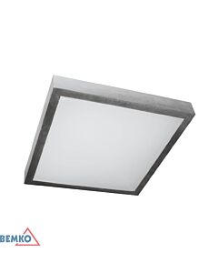Oprawa plafon TOFIR lampa 2xE27 20W 120° IP40 srebrna Bemko C30-PHS220