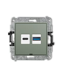 Gniazdo USB Karlik 61ICUSBBO-8