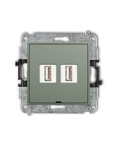Gniazdo USB Karlik 61MGUSBBO-2