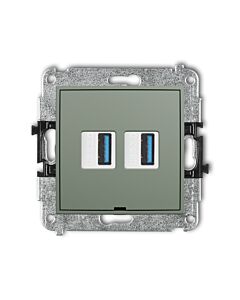 Gniazdo USB Karlik 61MGUSBBO-6