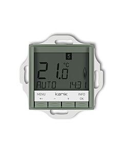 Regulator temperatury tygodniowy (podświetlenie białe) szałwiowy Karlik MINI 61MRT-3.1