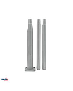 Słup oświetleniowy składany 3m 160x160mm fi60mm szary Bemko C84-SSO-S3M-160-060-DG