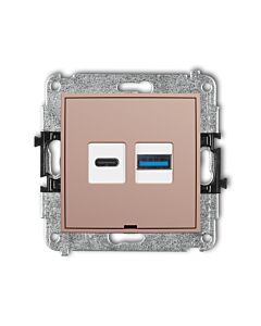Gniazdo USB Karlik 62ICUSBBO-8