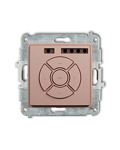 Sterownik rolet podtynkowy (sterowanie lokalne i pilotem) łososiowy Karlik ICON 62ISR-3