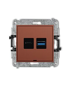 Gniazdo USB Karlik 63ICUSBBO-8