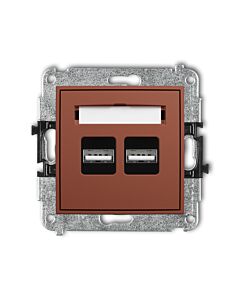 Gniazdo USB Karlik 63MCUSB-6