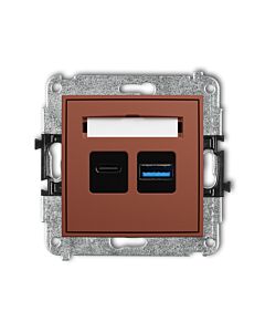 Gniazdo USB Karlik 63MCUSB-8