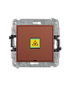 Gniazdo światłowodowe/optyczne pojedyncze terakota Karlik MINI 63MGOPBO-1