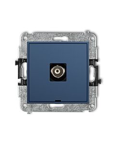 Gniazdo antenowe pojedyncze BNC navy blue Karlik MINI 64MGBNCBO-1