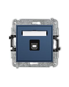 Gniazdo USB pojedyncze USB A navy blue Karlik MINI 64MGUSB-3
