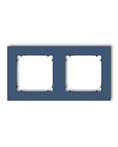 Ramka podw&oacute;jna pion/poziom kwadratowa navy blue Karlik MINI 64MR-2
