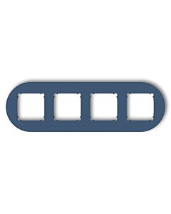 Ramka poczwórna pion/poziom okrągła navy blue Karlik MINI 64MRTO-4