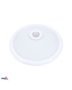 Oprawa plafon TAZAN z czujnikiem ruchu lampa 2xE27 40W 120° IP20 biała Bemko C38-ST75-240G-PIR