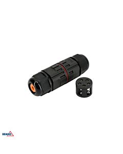Złącze kablowe konektor mufa IP68 5x1,5mm2 24A 450V czarny Bemko E08-ZK05-IP68