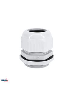 Dławik kablowy dławica metryczna z przeciwnakrętką 30-39mm IP68 szary M-50 10szt. Bemko E45-M-50-S/1