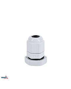 Dławik kablowy dławica z przeciwnakrętką 3.5-6mm IP68 szary PG-7 100szt. Bemko E45-DK-PG-7-S/1