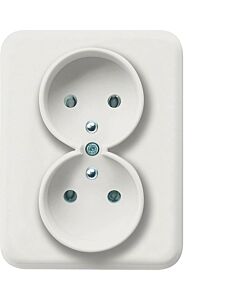 Gniazdo podwójne Hager WL1220