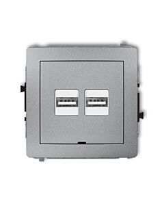 Gniazdo USB Karlik 7DCUSBBO-6