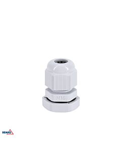Dławik kablowy dławica metryczna z przeciwnakrętką 6-10mm IP68 szary M-16 25szt. Bemko E45-M-16-S/1