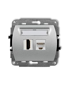 Gniazdo komputerowe, Gniazdo HDMI Karlik 7GHK-45e