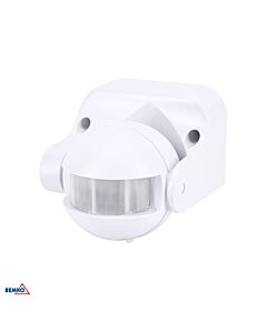 Czujnik ruchu PIR 180° natynkowy 1200W IP44 biały Bemko B50-SES09WH