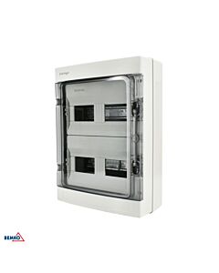 Rozdzielnica modułowa obudowa natynkowa 2x12 IP65 biała Schelinger A80-RHN-IP65-NPE-24P