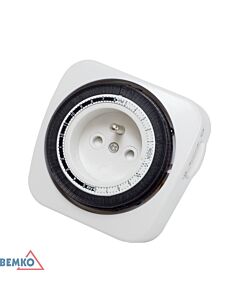 Programator czasowy mechaniczny dobowy zegar sterujący 16A 230V Bemko B60-TSMF20
