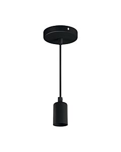 Oprawa wisząca lampa okrągła UNO E27 40W czarna STRUHM 03811