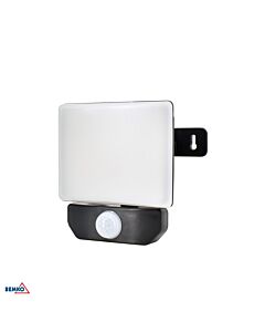 Naświetlacz LED LFX z czujnikiem ruchu 10W 4000K 900lm 110° IP65 czarny Bemko C65-LFX-010BL-4K-PIR