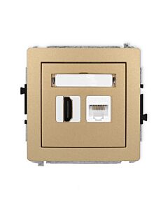 Gniazdo komputerowe, Gniazdo HDMI Karlik 8DGHK-45e