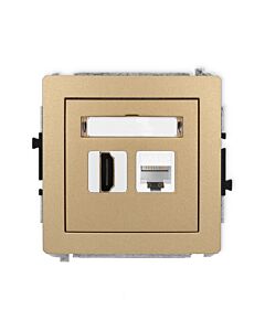 Gniazdo komputerowe, Gniazdo HDMI Karlik 8DGHK-46A