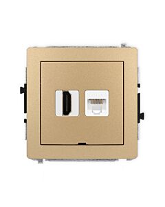 Gniazdo komputerowe, Gniazdo HDMI Karlik 8DGHKBO-45e