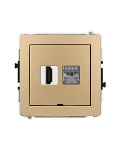 Gniazdo komputerowe, Gniazdo HDMI Karlik 8DGHKBO-46