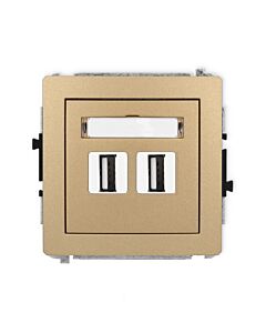 Gniazdo USB Karlik 8DGUSB-2