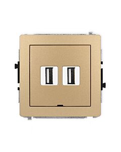 Gniazdo USB Karlik 8DGUSBBO-2